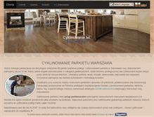 Tablet Screenshot of cyklinowanie-parkietu.com.pl